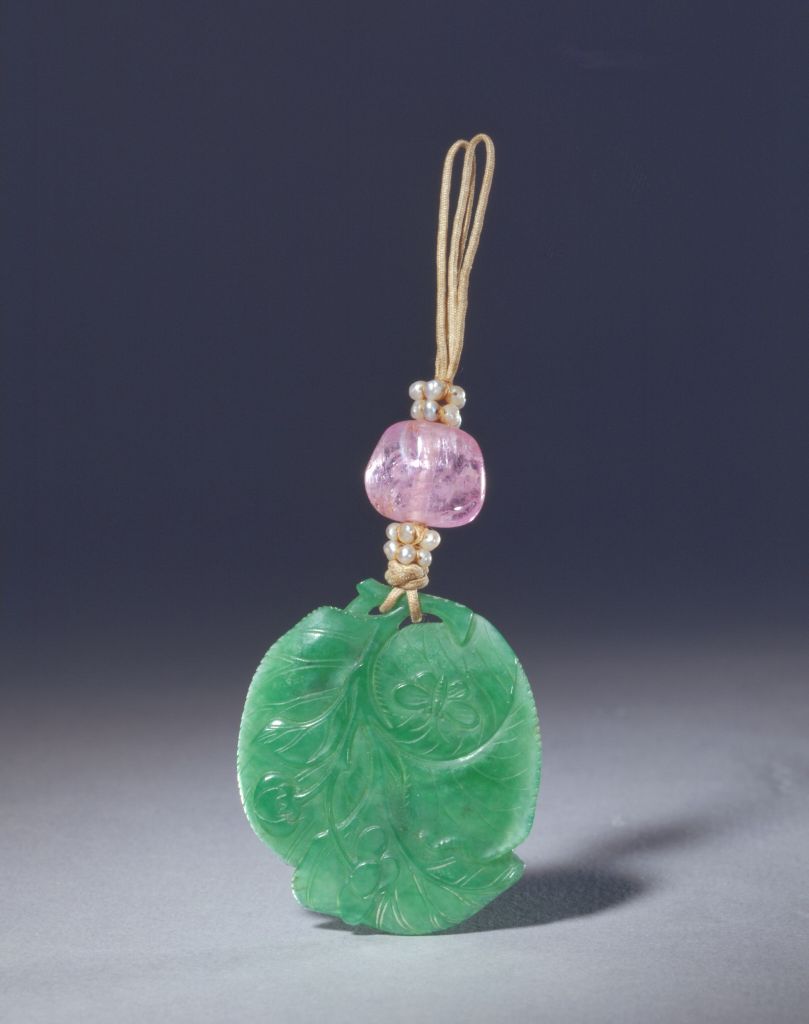 图片[1]-Cuihua butterfly leaf style pendant-China Archive